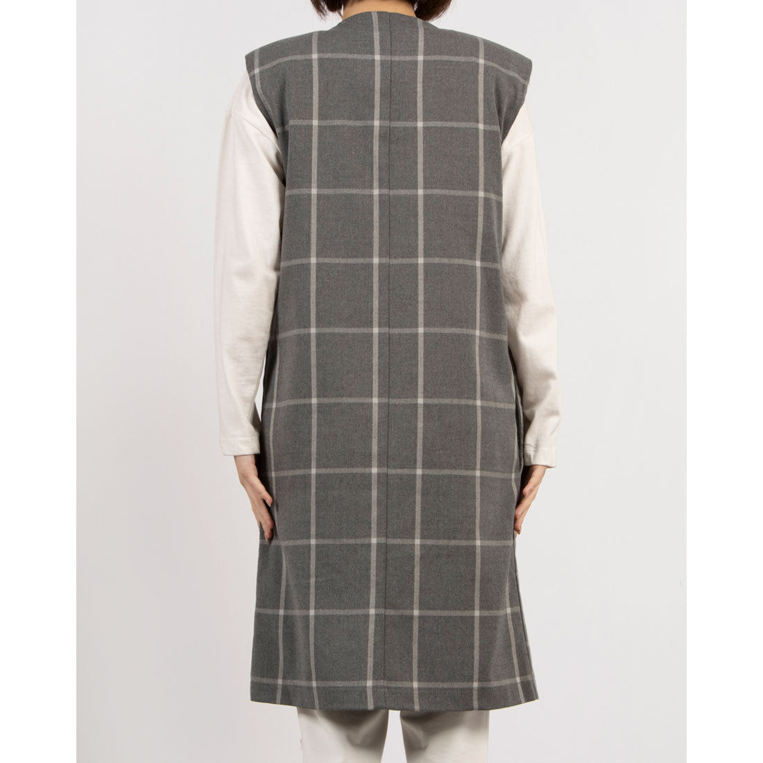 リナシメント RINASCIMENTO ウィンドウチェックジレCOAT