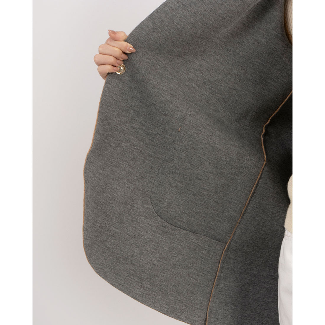 RINASCIMENTO Bicolor Felt Jacket