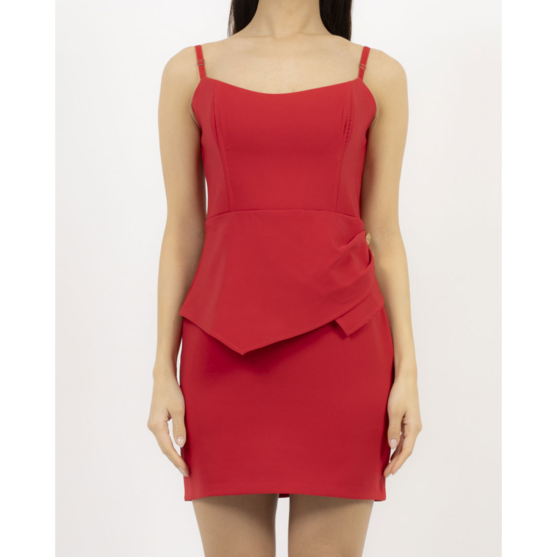 RINASCIMENTO Peplum Flare Tight Dress
