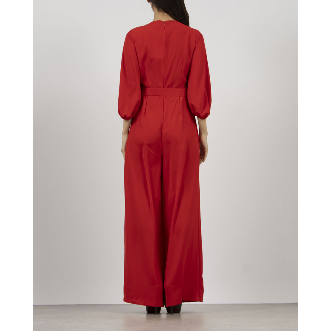 リナシメント RINASCIMENTO カシュクールドレープオールインワン （Rosso） Rosso
