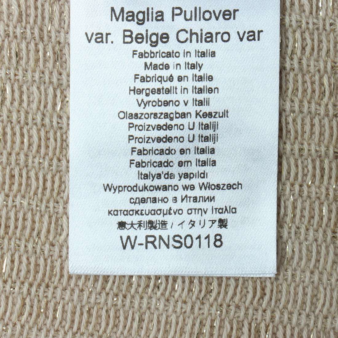 RINASCIMENTO Half Sleeve Rame Rib Knit TOPS