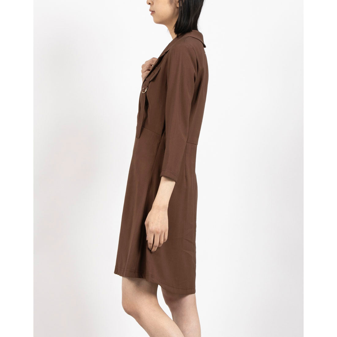 リナシメント RINASCIMENTO ポケットデザインテーラードカラーOP （Cioccolato） Cioccolato