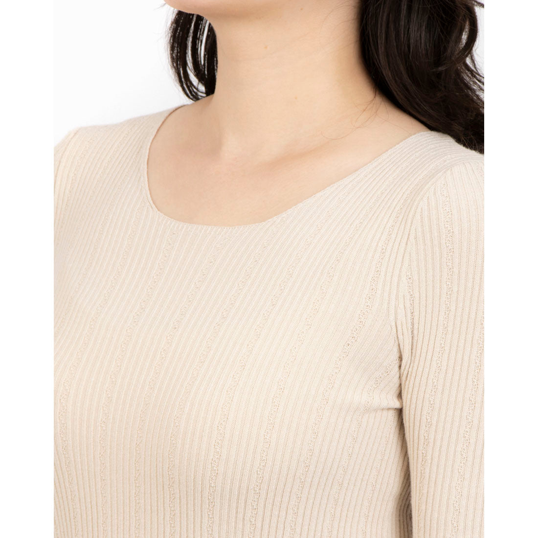 RINASCIMENTO Belt Design Rib Knit TOPS