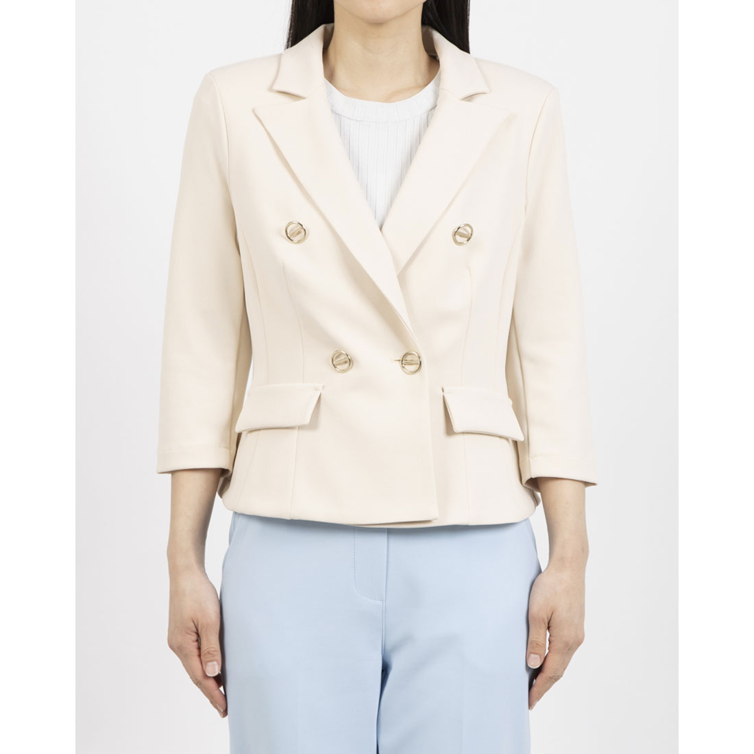 リナシメント RINASCIMENTO ボタンポイントダブルJK （Beige Chiaro） Beige Chiaro
