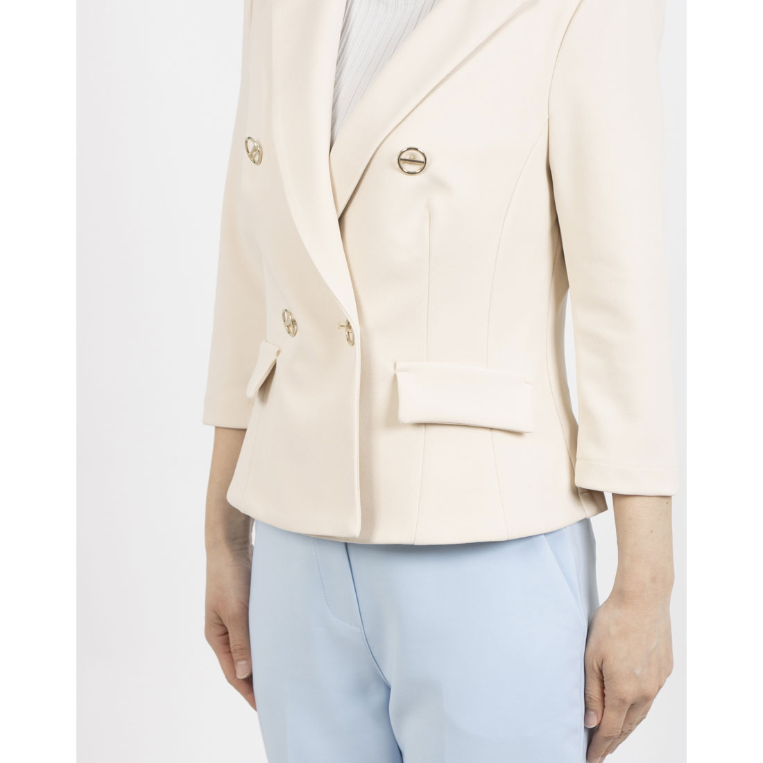リナシメント RINASCIMENTO ボタンポイントダブルJK （Beige Chiaro） Beige Chiaro