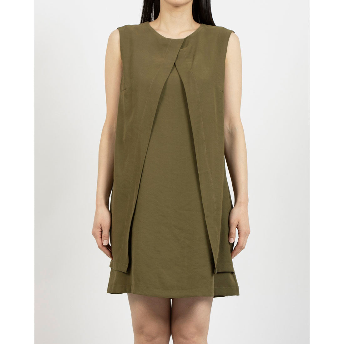 リナシメント RINASCIMENTO ジレレイヤードOP （Militare Verde） Militare Verde