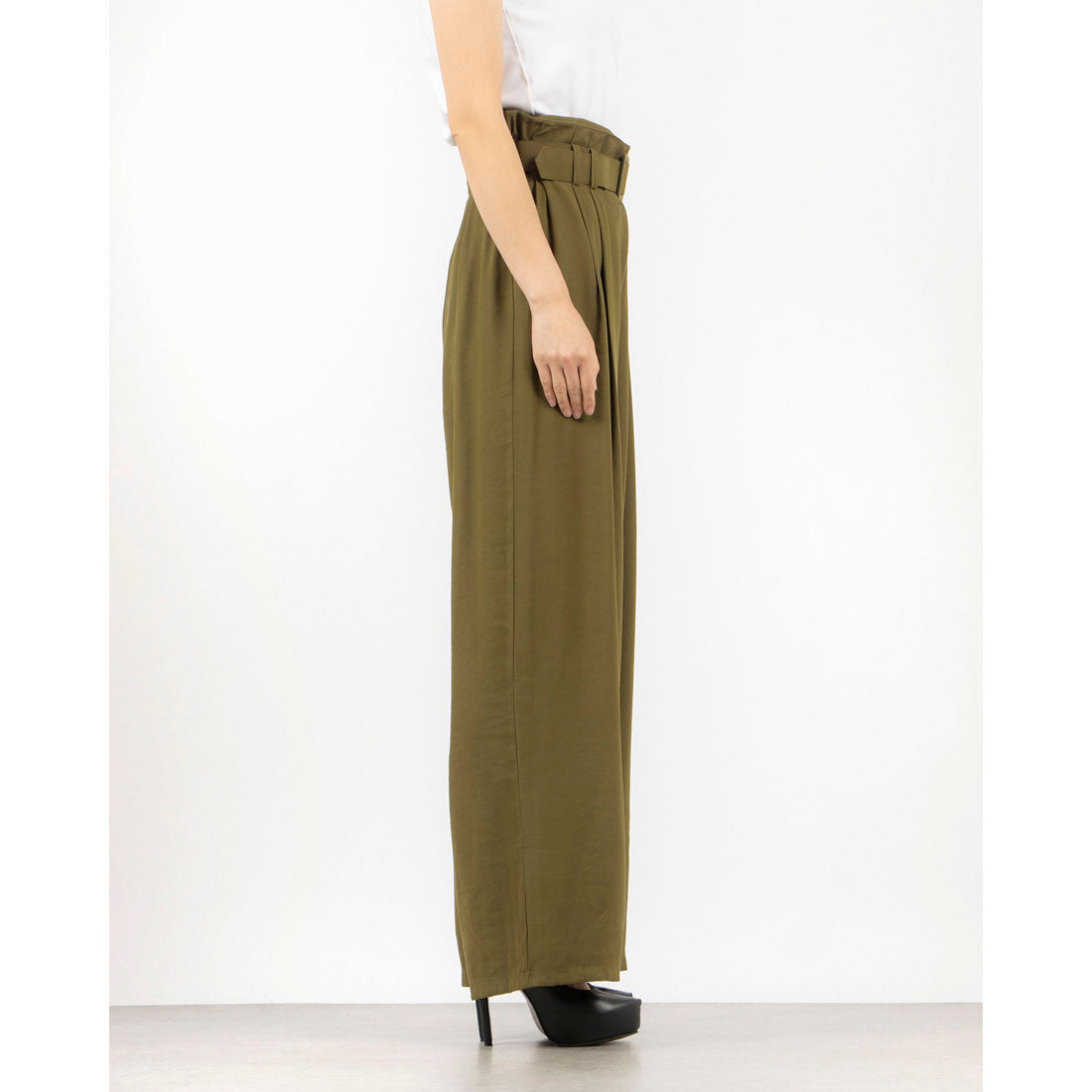 リナシメント RINASCIMENTO ベルト付ワイドPT （Militare Verde） Militare Verde