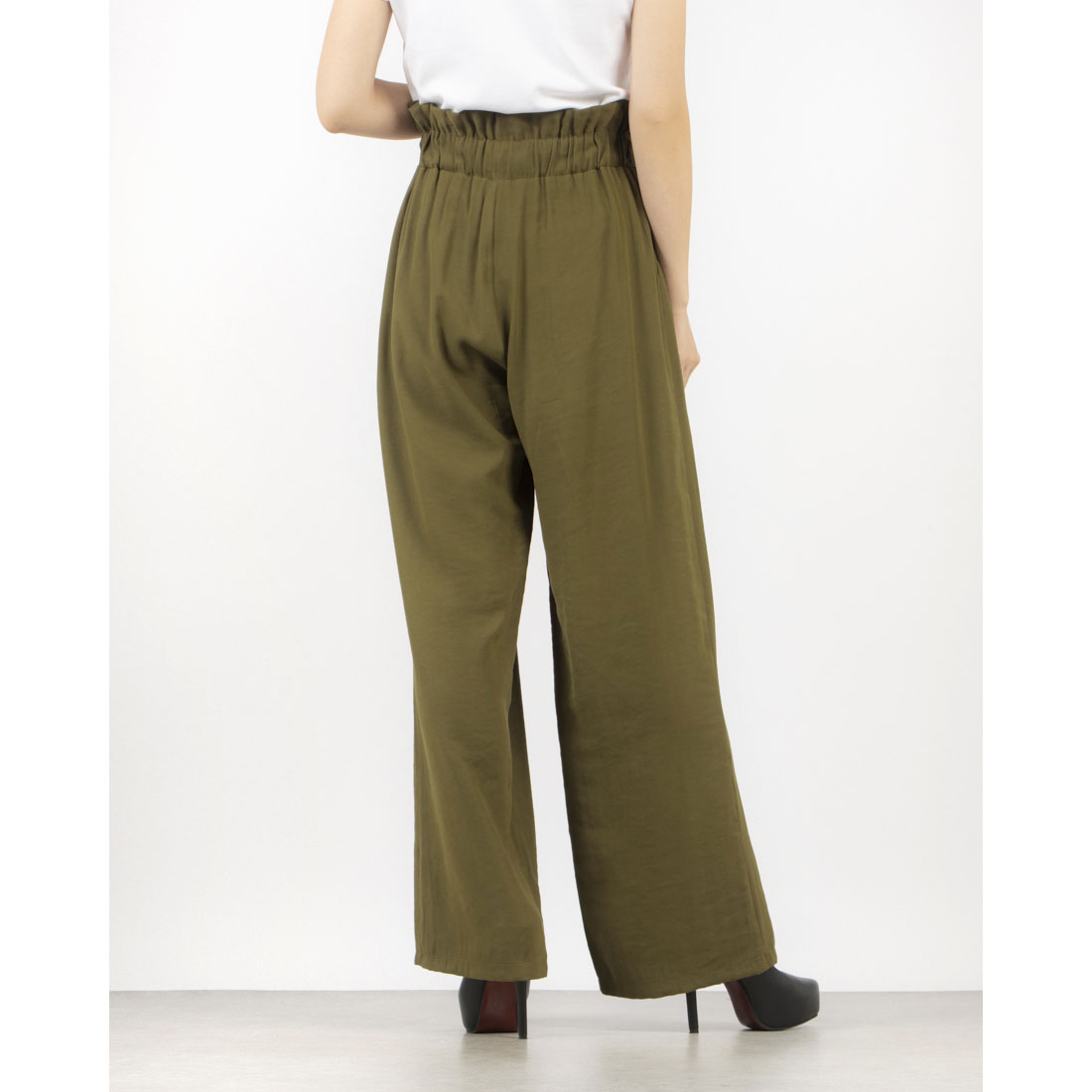 リナシメント RINASCIMENTO ベルト付ワイドPT （Militare Verde） Militare Verde