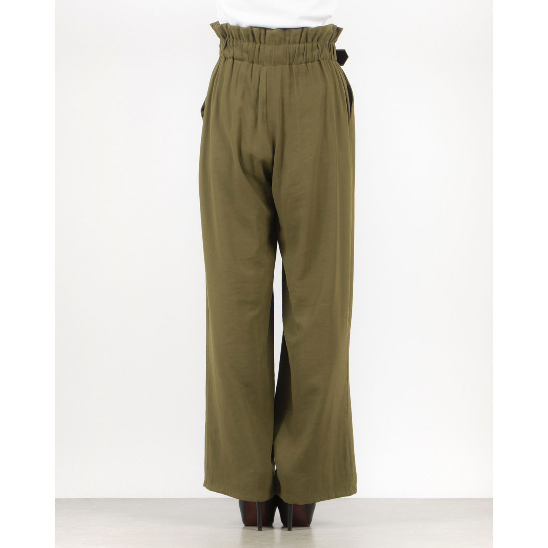 リナシメント RINASCIMENTO ベルト付ワイドPT （Militare Verde） Militare Verde