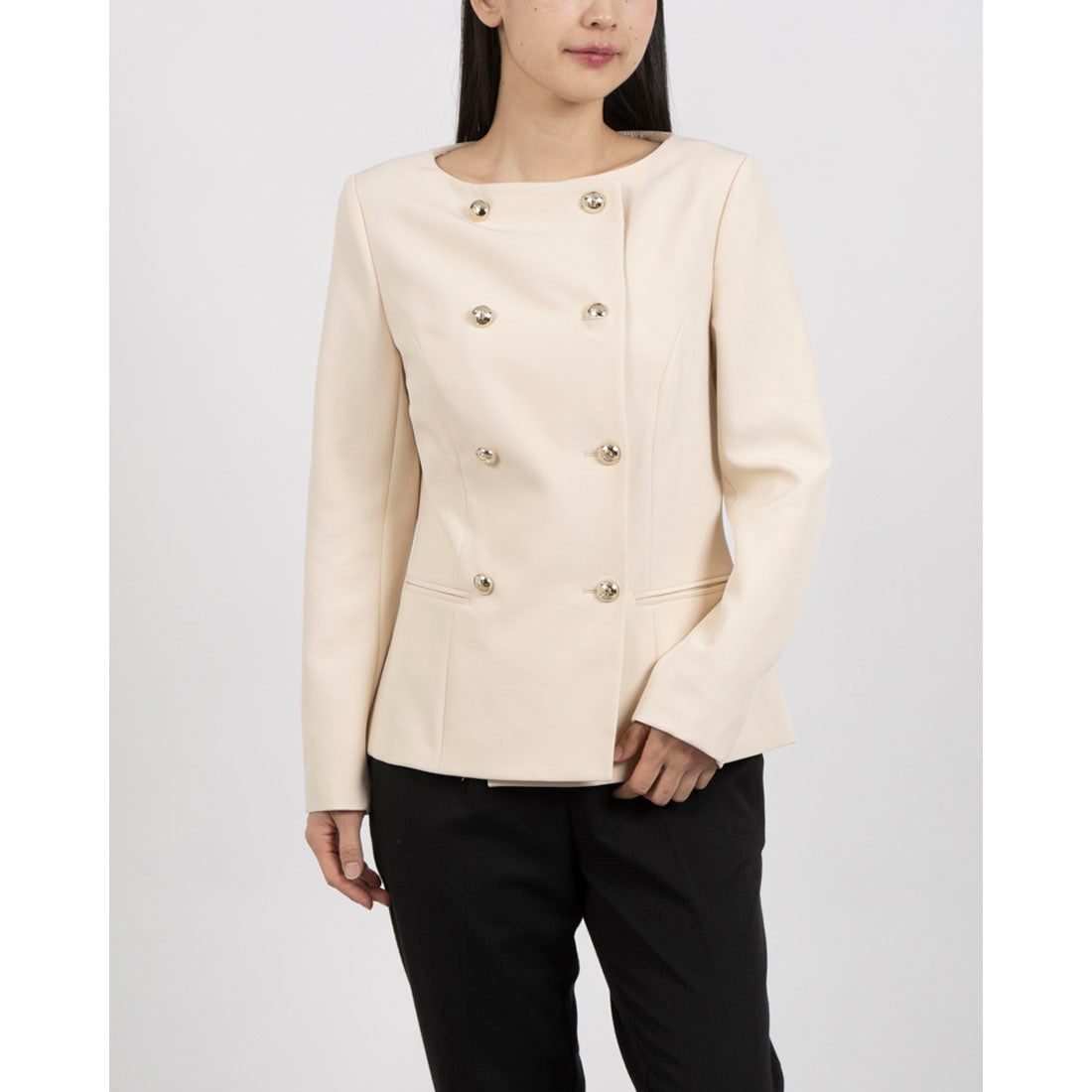 リナシメント RINASCIMENTO 金ボタンダブルJK （Beige Chiaro） Beige Chiaro