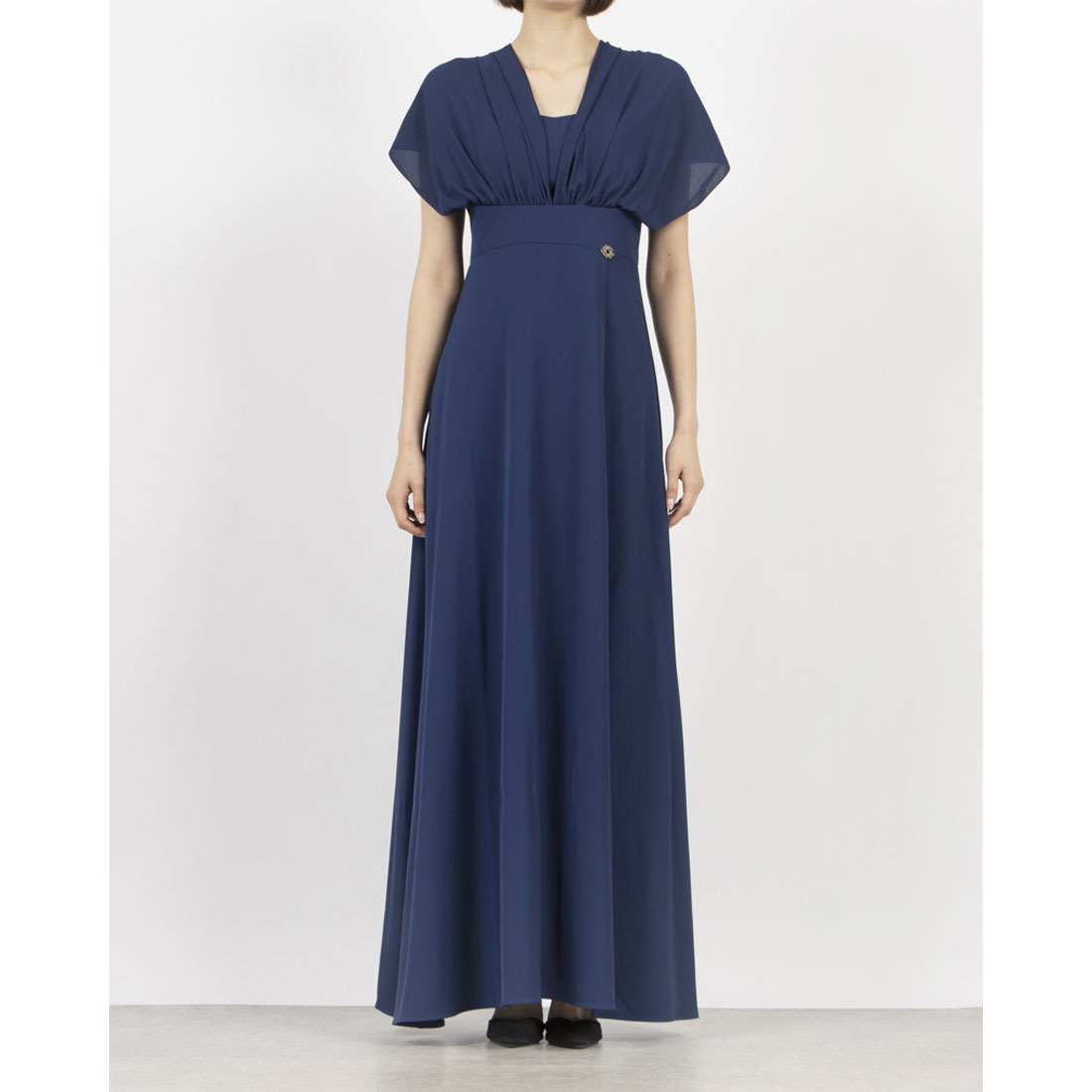 リナシメント RINASCIMENTO ショールレイヤードマキシOP （var.Blu Navy） var.Blu Navy