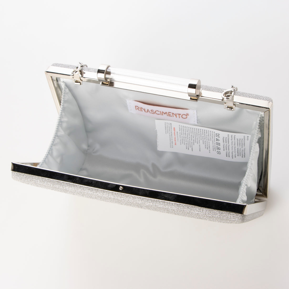 リナシメント RINASCIMENTO グリッタークラッチBAG （Argento） Argento