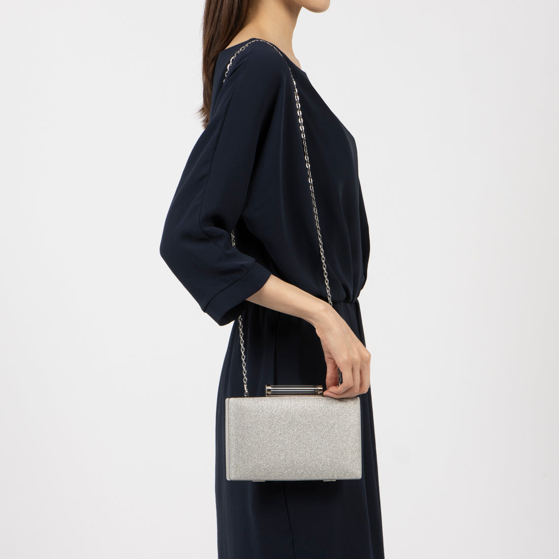 リナシメント RINASCIMENTO グリッタークラッチBAG （Argento） Argento