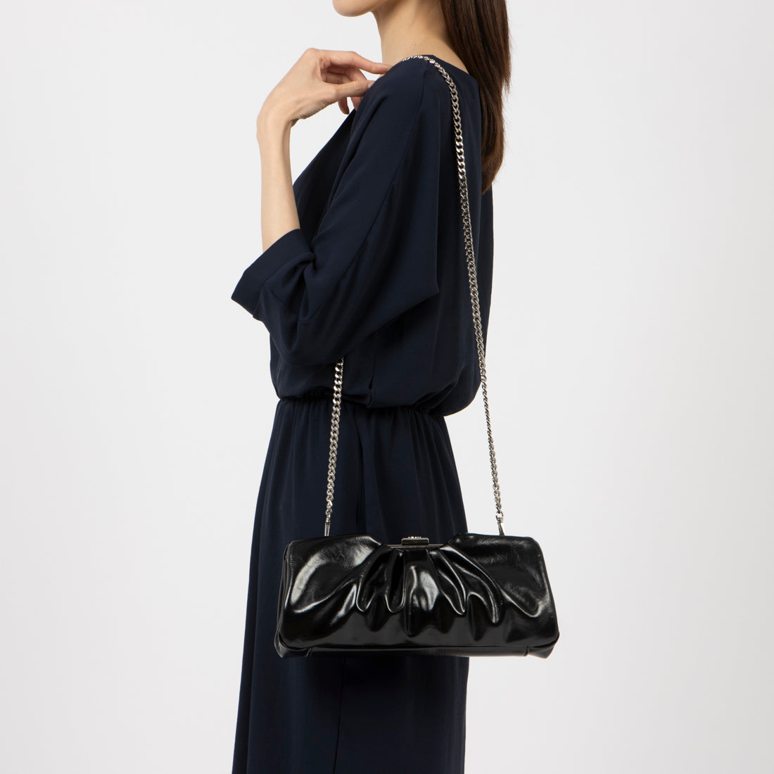 リナシメント RINASCIMENTO グリッタークラッチBAG （Argento） Argento