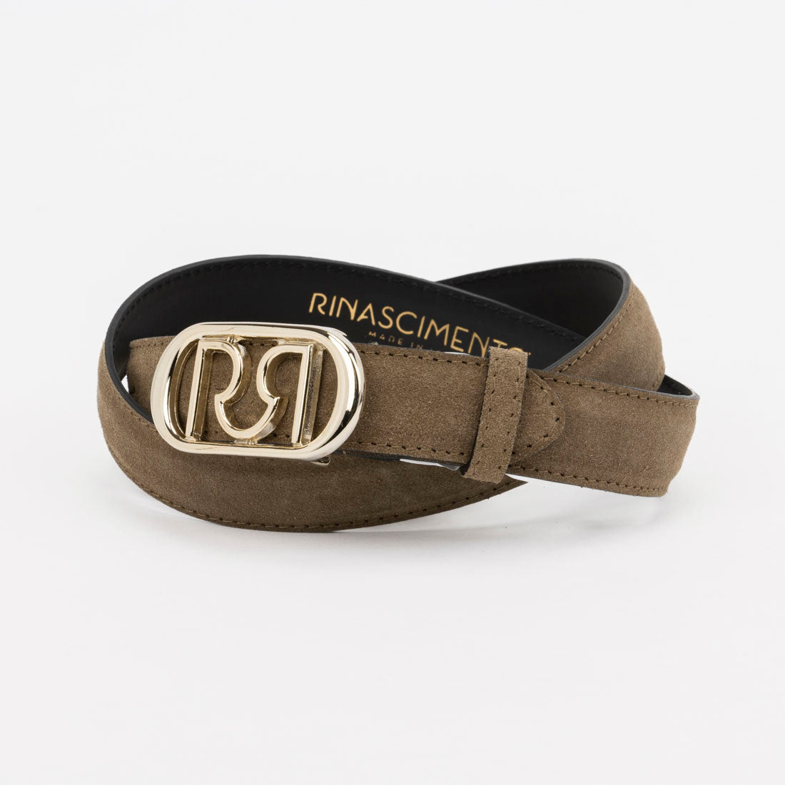 リナシメント RINASCIMENTO スエードベルト （Tortora marrone） Tortora marrone