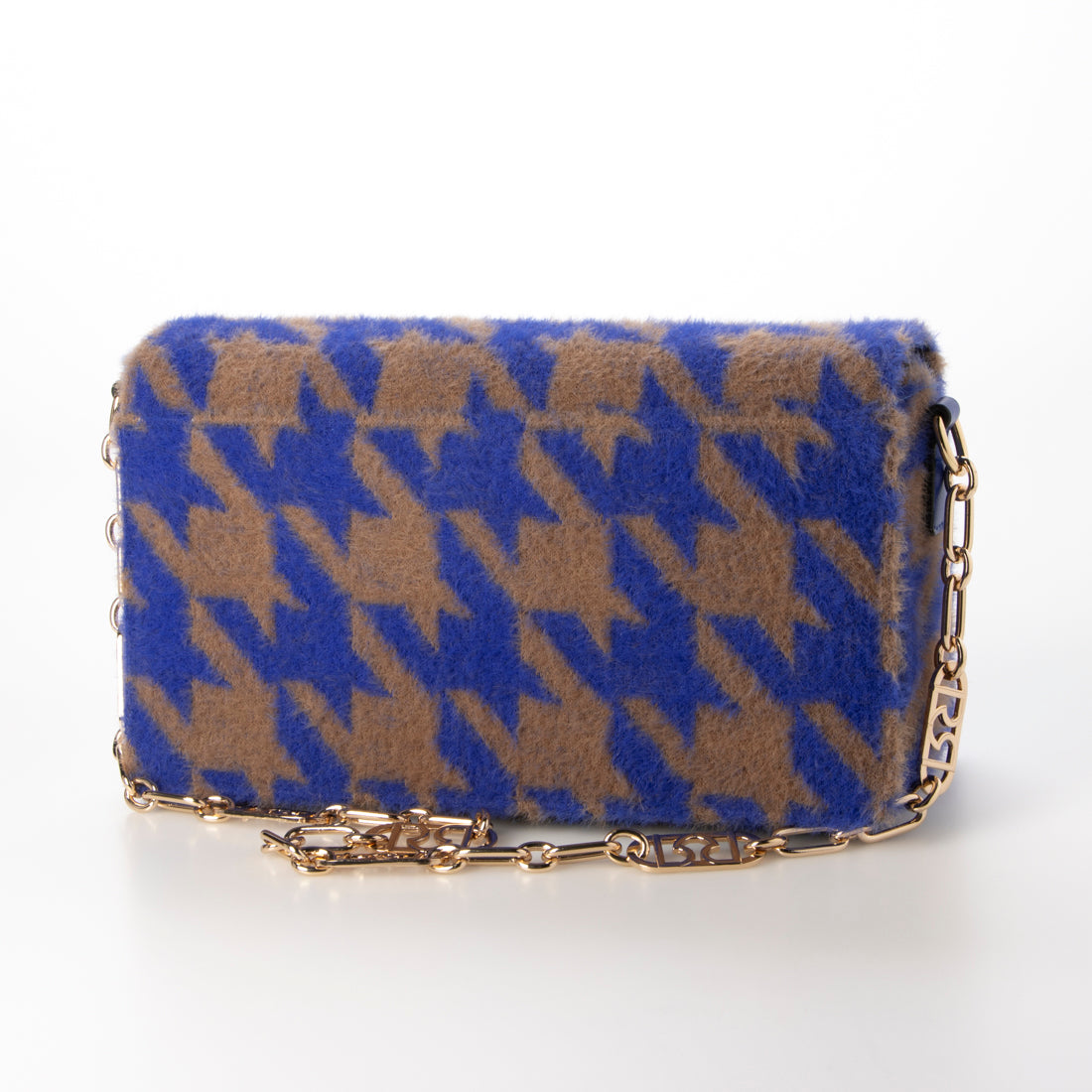 リナシメント RINASCIMENTO 千鳥柄シャギーBAG （Blu Cina） Blu Cina