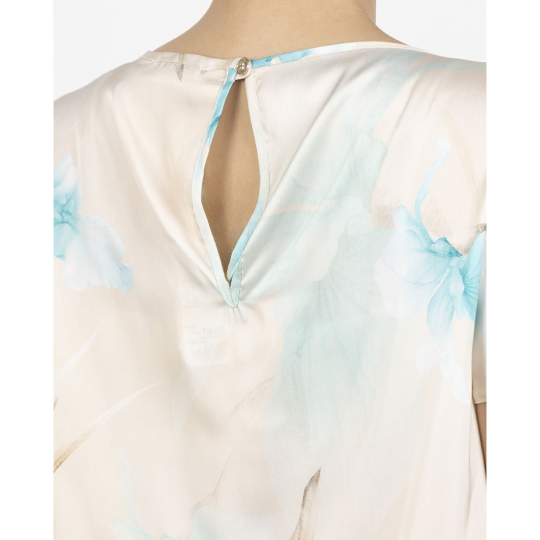 リナシメント RINASCIMENTO フラワーブラウス （var.Turchese） var.Turchese