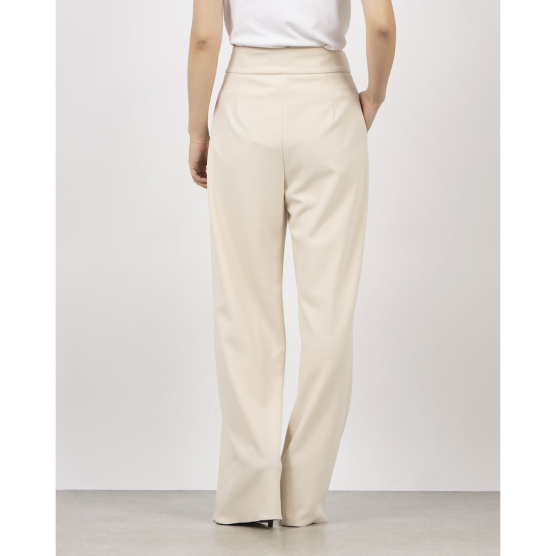 リナシメント RINASCIMENTO ウエストポイントセンターステッチワイドパンツ （Beige Chiaro） Beige Chiaro