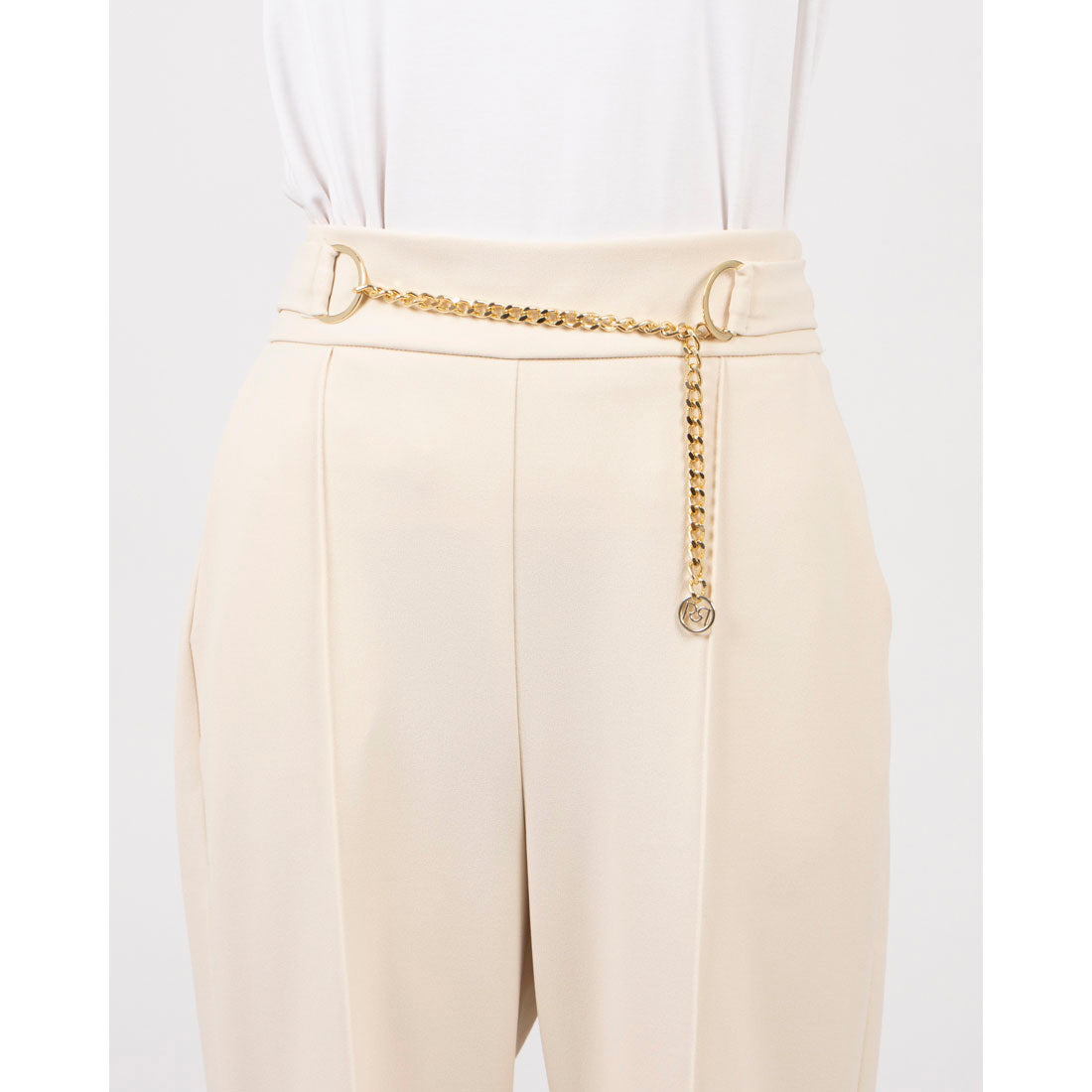 リナシメント RINASCIMENTO ウエストポイントセンターステッチワイドパンツ （Beige Chiaro） Beige Chiaro