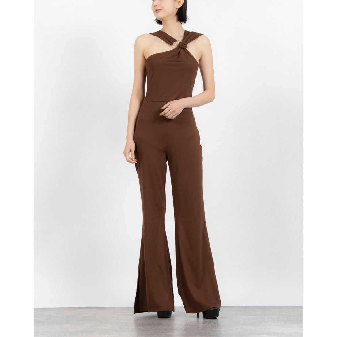 リナシメント RINASCIMENTO クロスネックデザインオールインワン （Cioccolato） Cioccolato