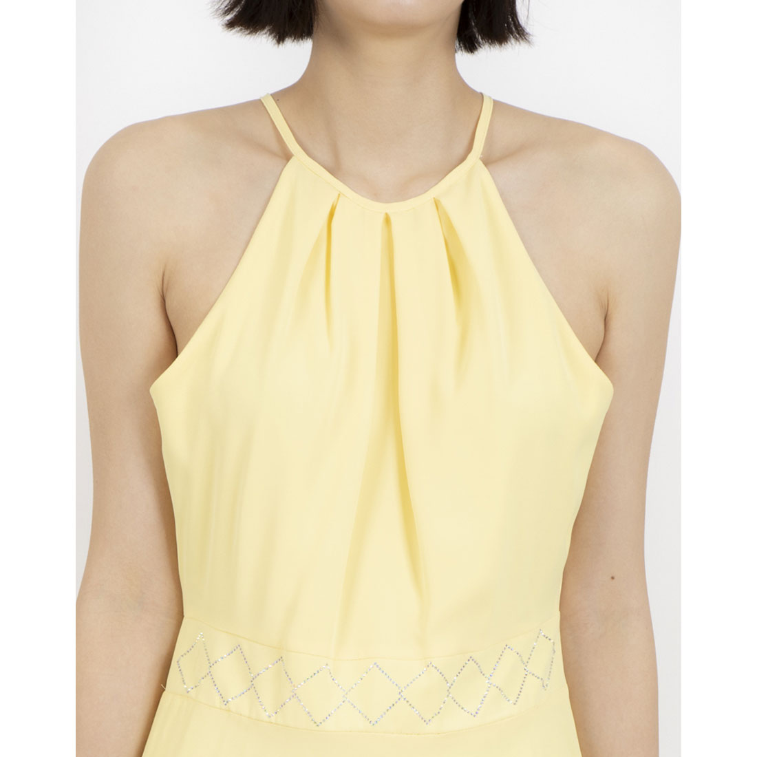 リナシメント RINASCIMENTO ウエストビジューシフォンマキシワンピース （Giallo Chiaro） Giallo Chiaro