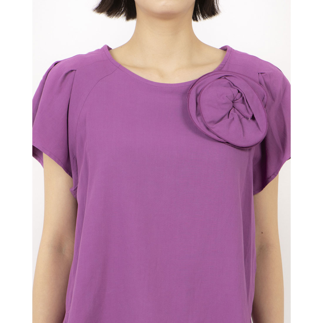 リナシメント RINASCIMENTO フラワーポイントタックトップス （Iris） Iris