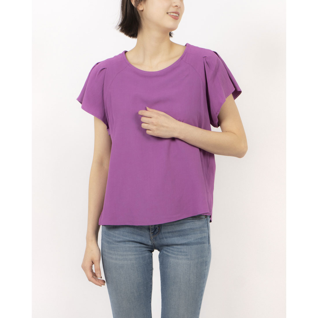 リナシメント RINASCIMENTO フラワーポイントタックトップス （Iris） Iris