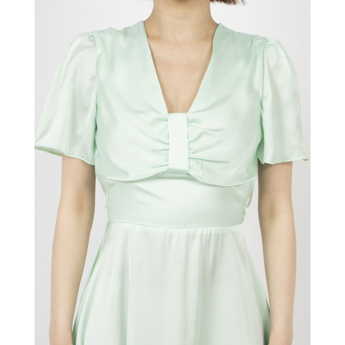 リナシメント RINASCIMENTO ギャザーフレアワンピース （Acqua Verde） Acqua Verde