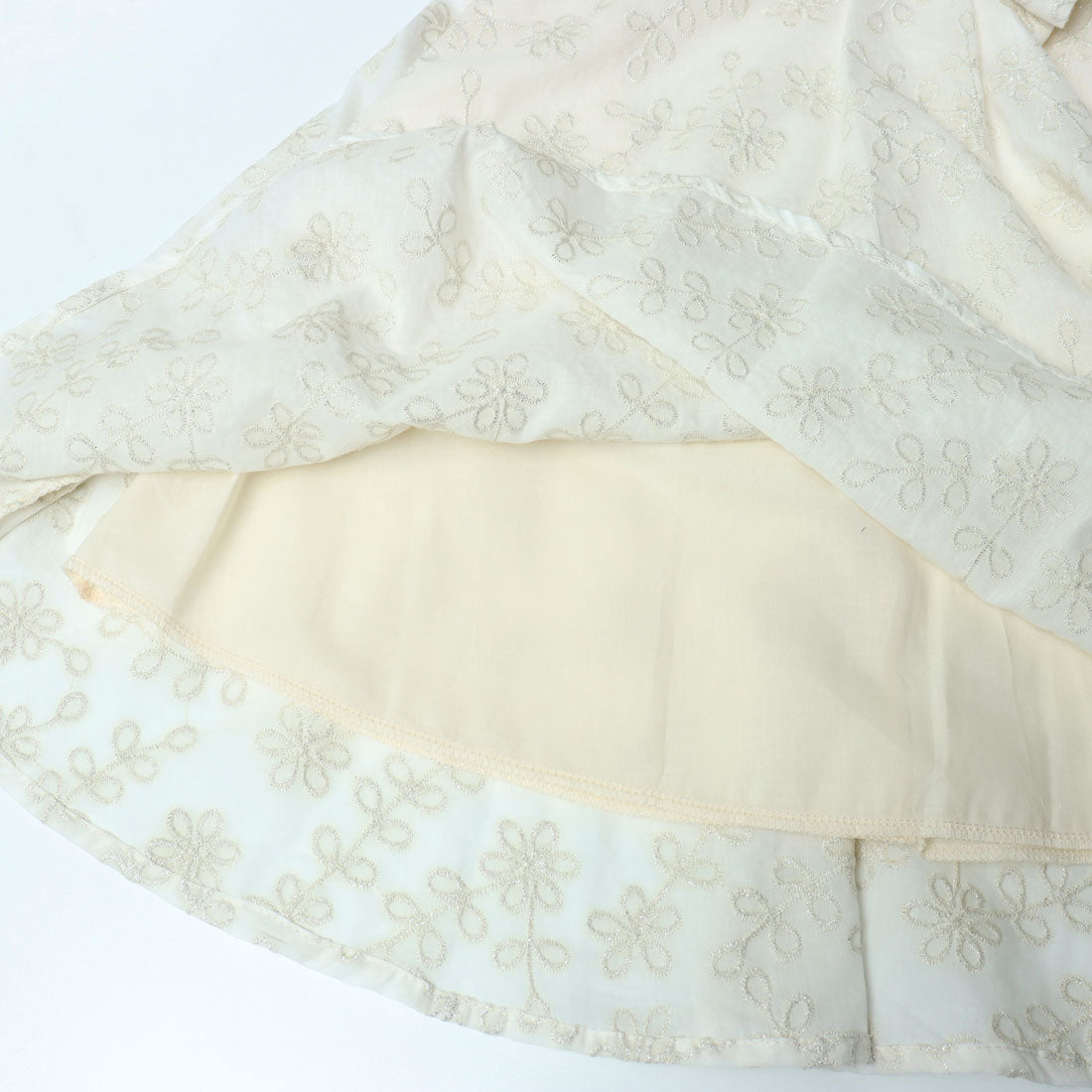 リナシメント RINASCIMENTO ラメエンブロイダリーカシュクールワンピース （var.Bianco） var.Bianco