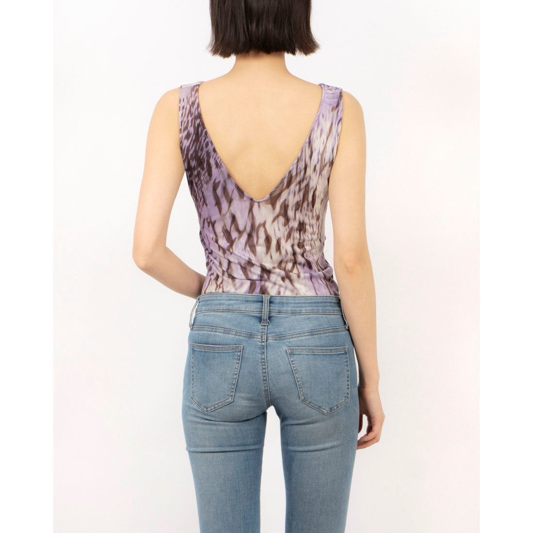 リナシメント RINASCIMENTO タンガ付ランダムレオパードTOPS （Lavanda Viola） Lavanda Viola