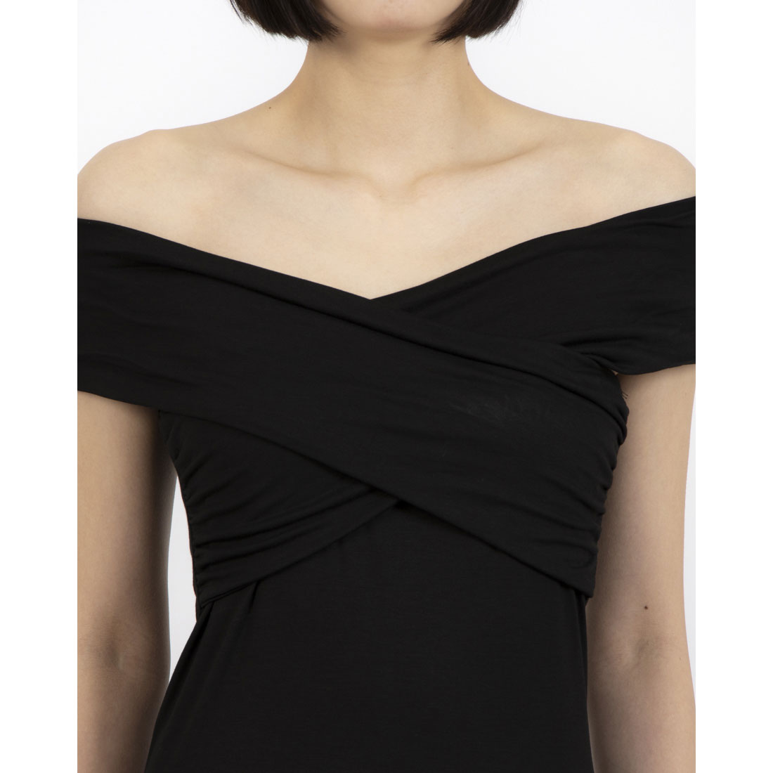 リナシメント RINASCIMENTO クロスネックジャージートップス （Nero） Nero