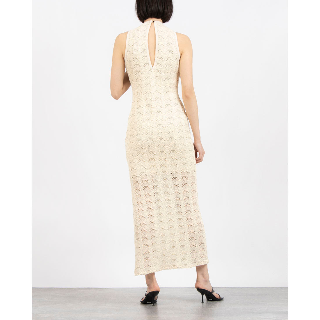 リナシメント RINASCIMENTO ラメクロッシェニットロングワンピース （Beige Chiaro） Beige Chiaro