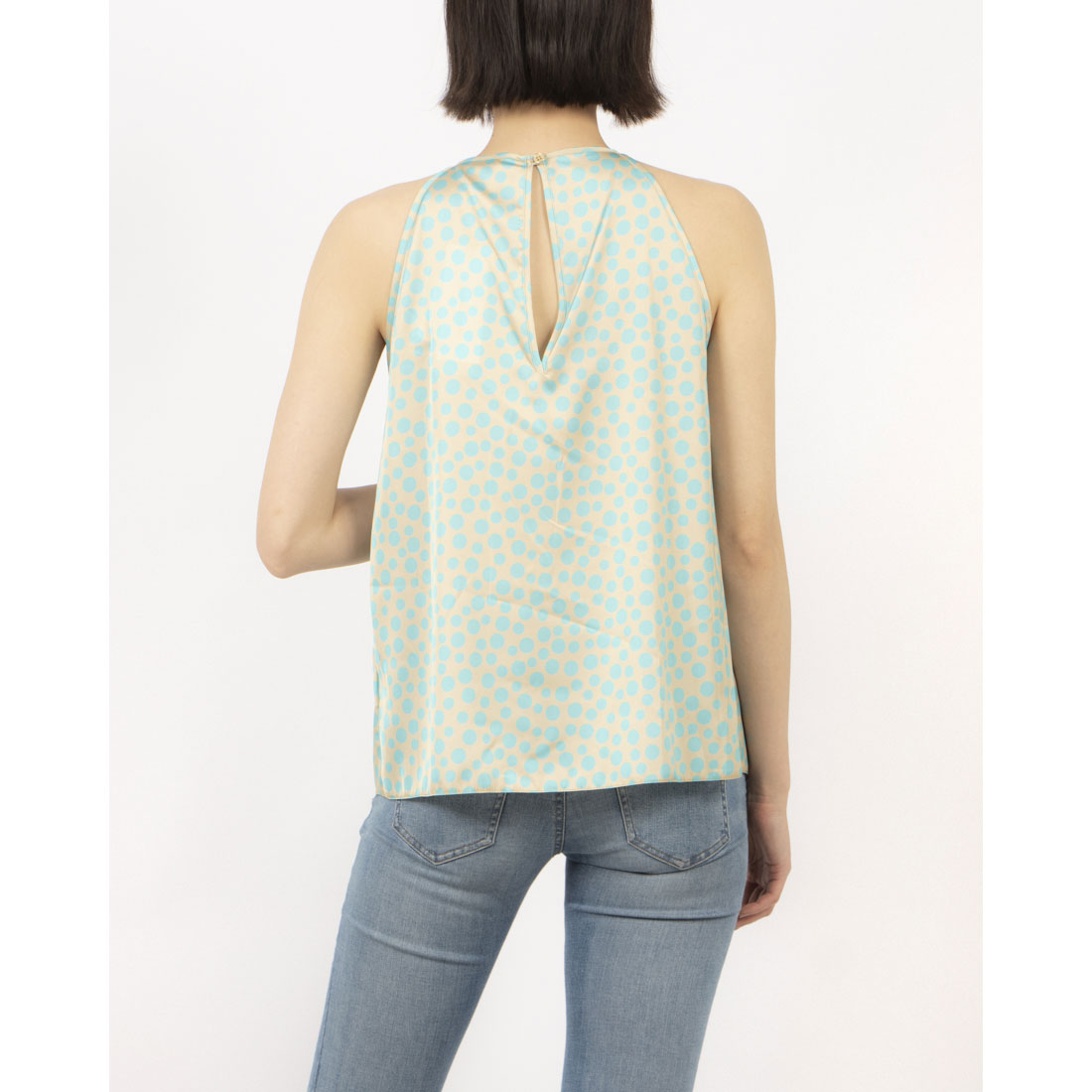 リナシメント RINASCIMENTO ランダムドットアメスリTOPS （var.Verde Acqua） var.Verde Acqua