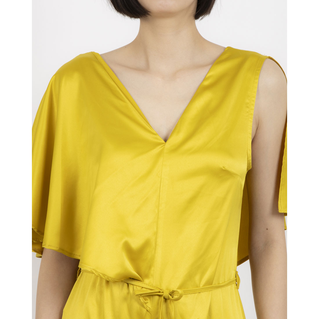 リナシメント RINASCIMENTO サテンフレアスリーブオールインワン （Verde Avocado） Verde Avocado