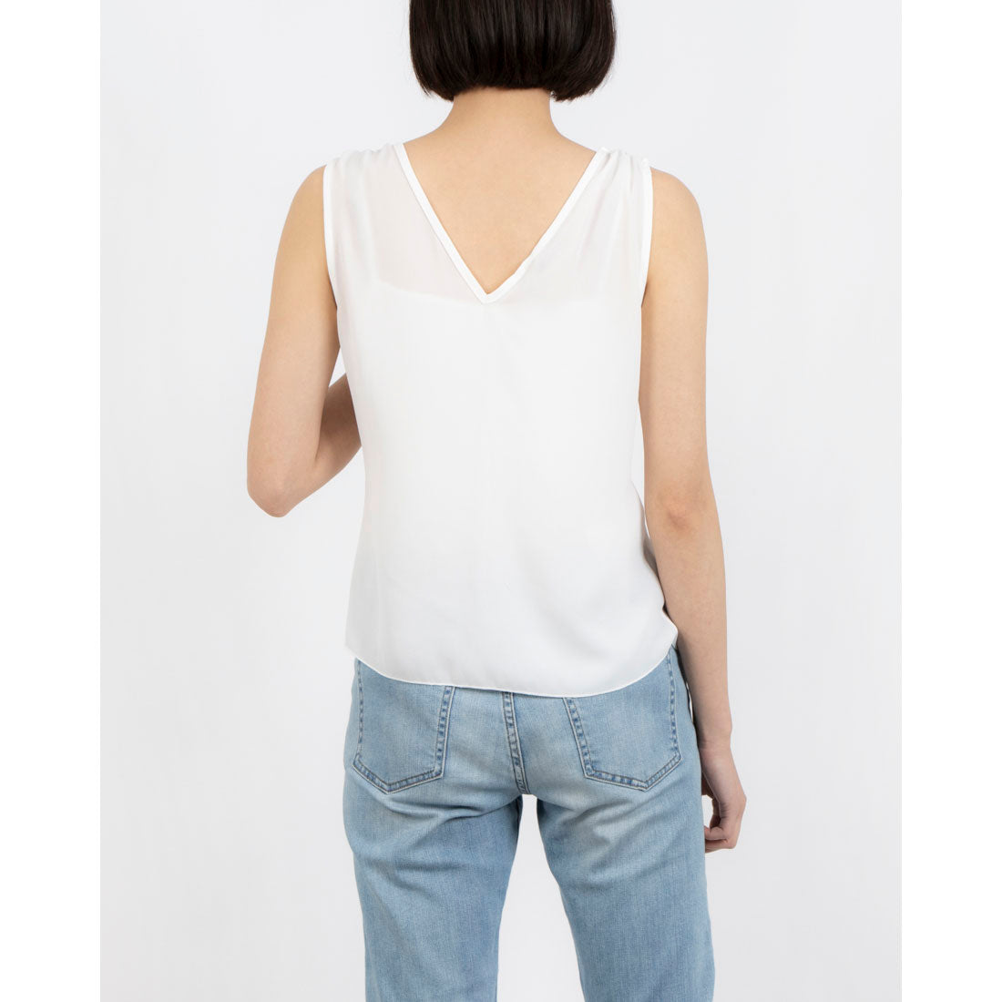 リナシメント RINASCIMENTO フェザーバックルドレープシフォントップス （Panna Bianco） Panna Bianco