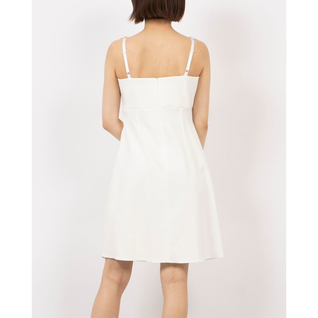 リナシメント RINASCIMENTO ビジューストラップフレアワンピース （Bianco） Bianco