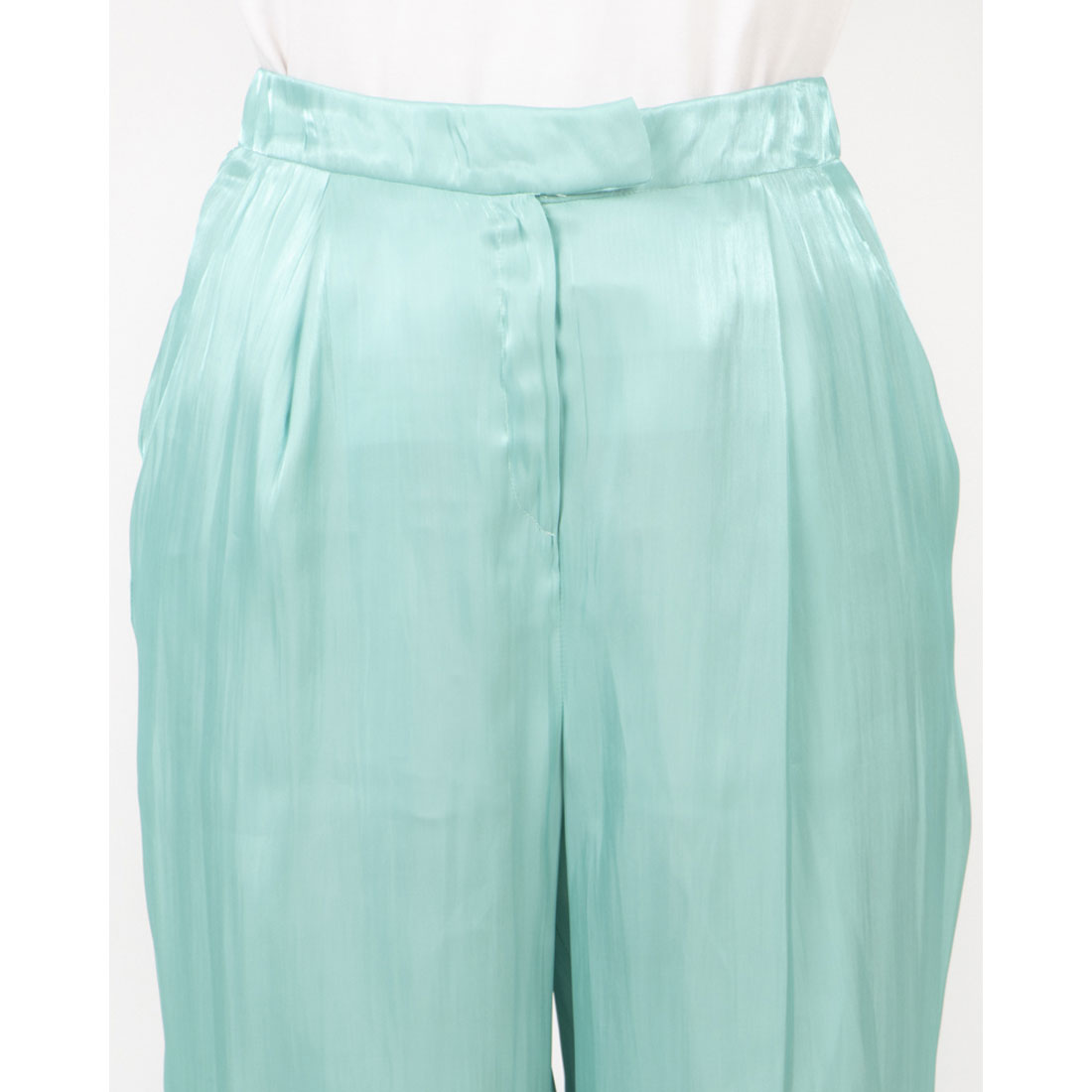 リナシメント RINASCIMENTO シャイニーワイドパンツ （Acqua Verde） Acqua Verde