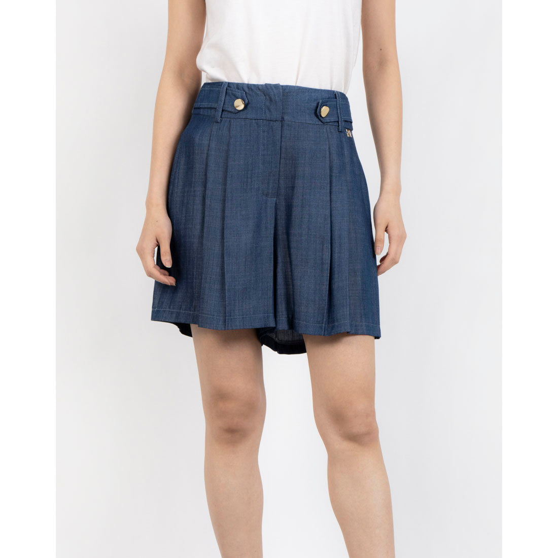 リナシメント RINASCIMENTO シャンブレータックショートパンツ （Blu Navy） Blu Navy