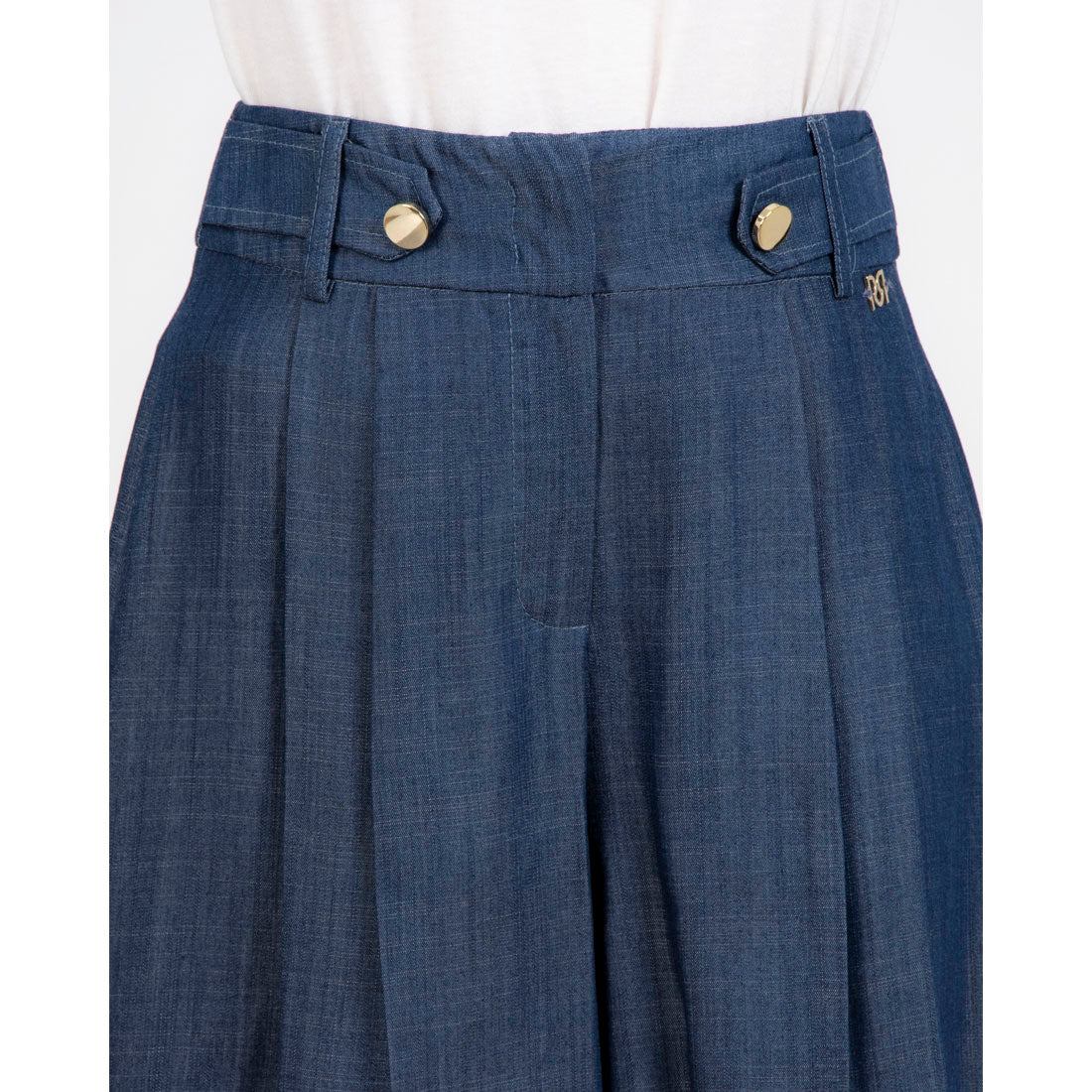 リナシメント RINASCIMENTO シャンブレータックショートパンツ （Blu Navy） Blu Navy