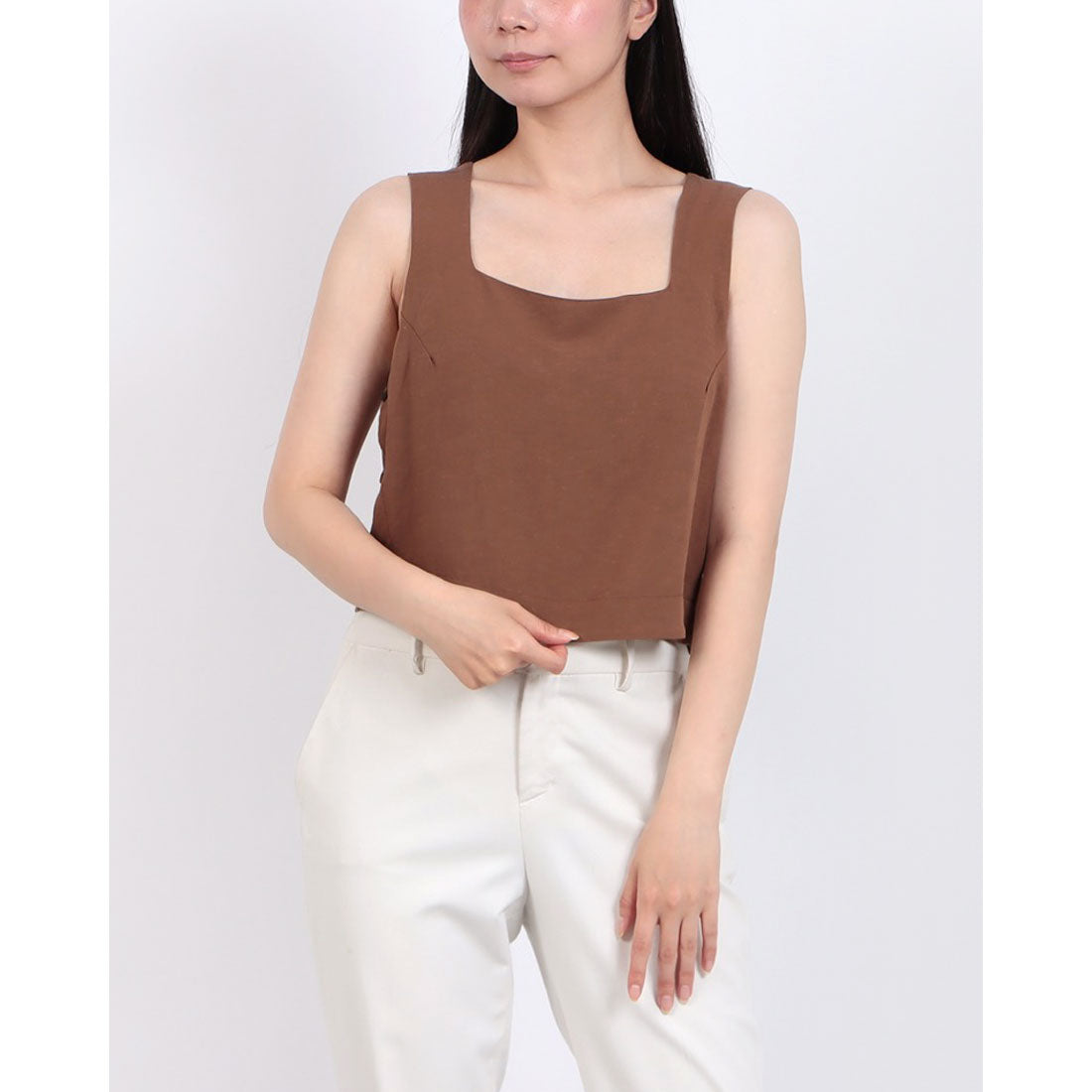 リナシメント RINASCIMENTO リネンサイドボタンTOPS （Moro Marrone） Moro Marrone
