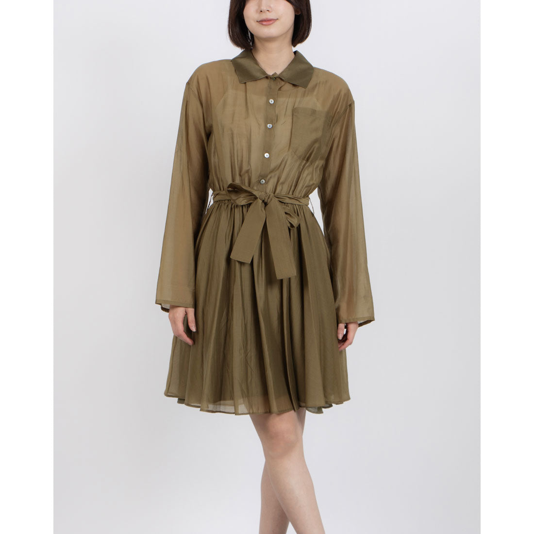 リナシメント RINASCIMENTO ベルトマークシアーシャツOP （Militare Verde） Militare Verde