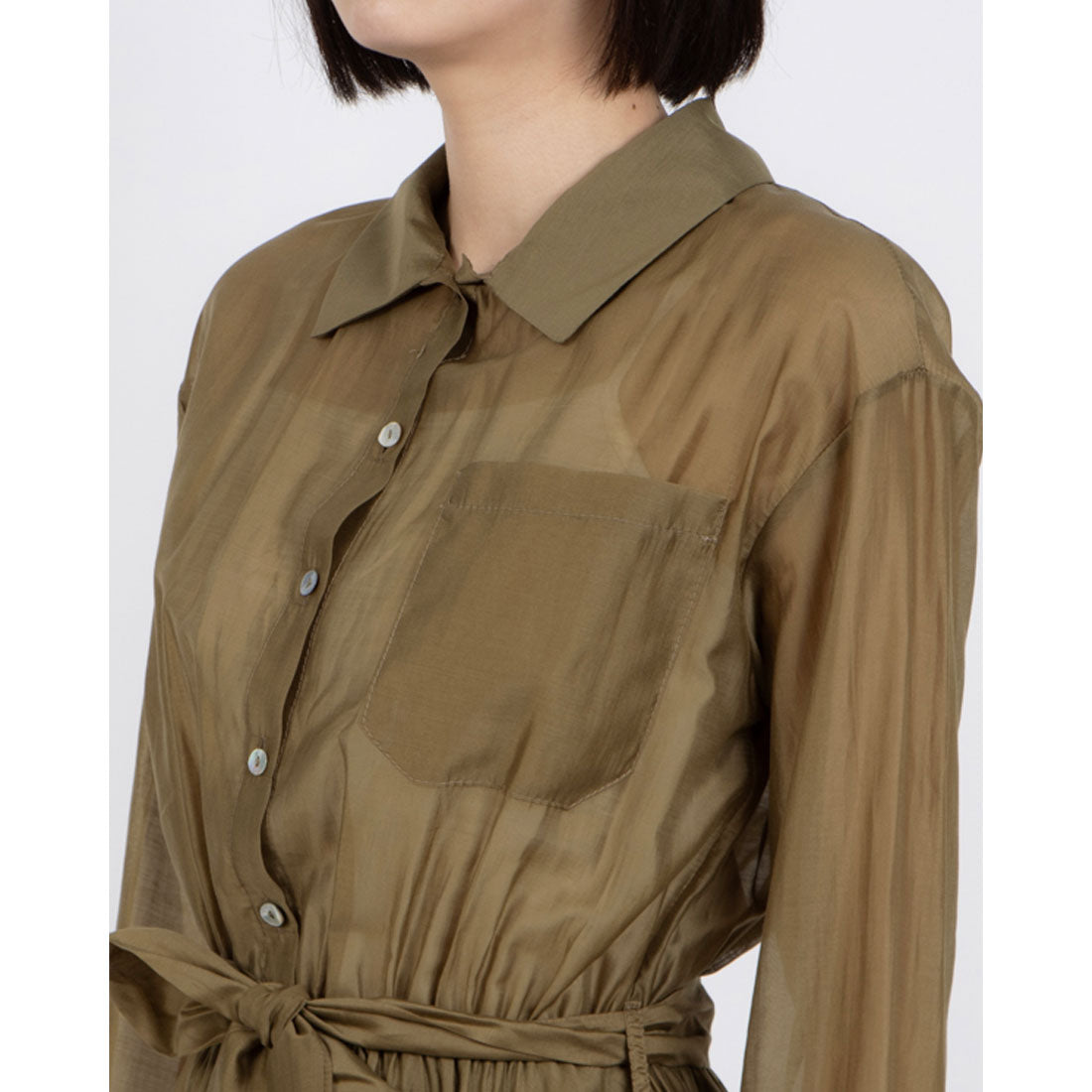 リナシメント RINASCIMENTO ベルトマークシアーシャツOP （Militare Verde） Militare Verde