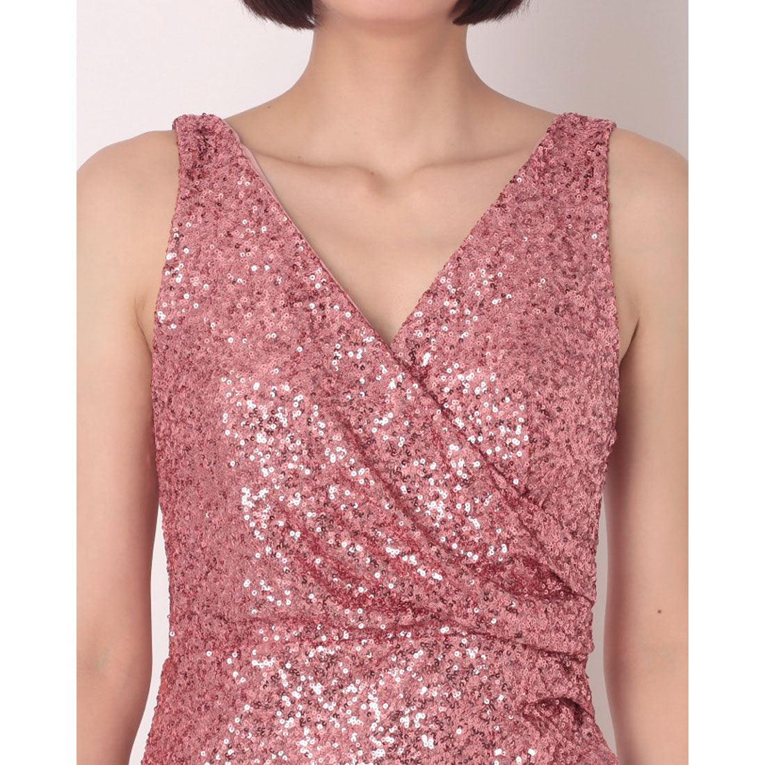 RINASCIMENTO Total Sequin Wrap Dress