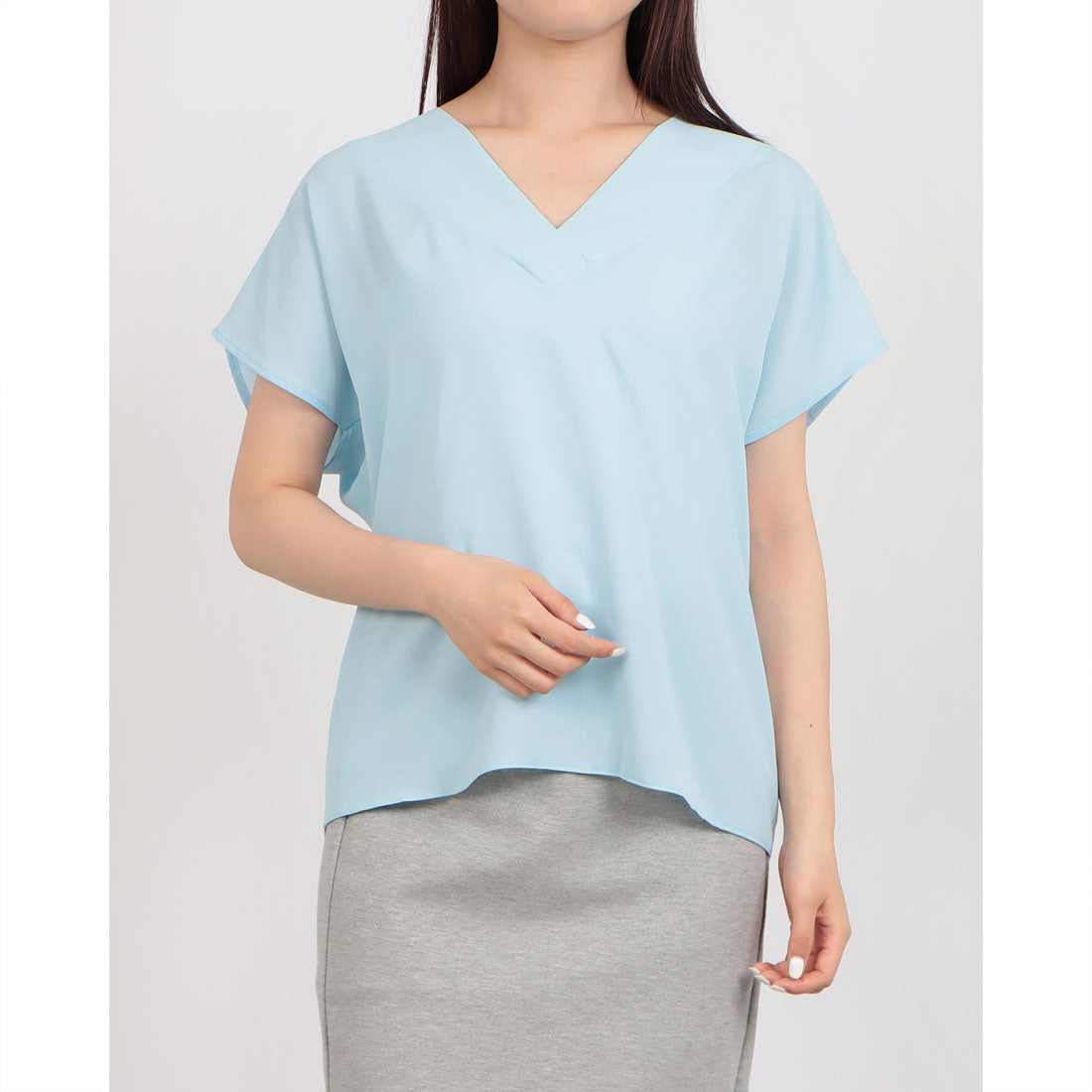 リナシメント RINASCIMENTO VネックTOPS （Cielo Azzurro） Cielo Azzurro