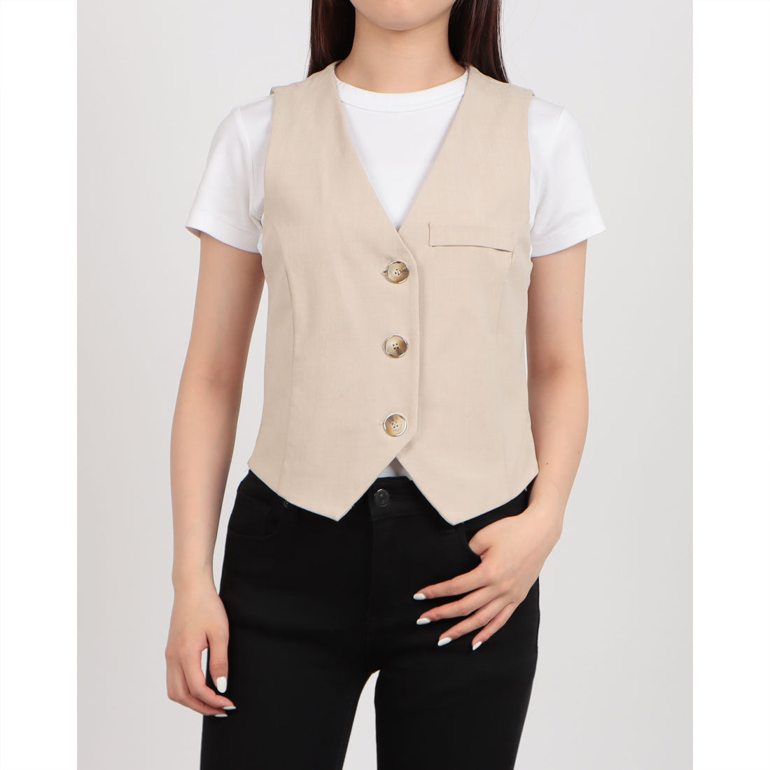 リナシメント RINASCIMENTO ストレッチジレベスト （Beige） Beige
