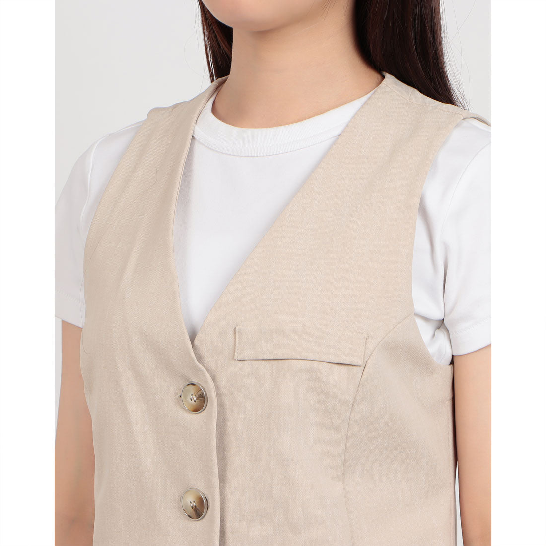リナシメント RINASCIMENTO ストレッチジレベスト （Beige） Beige