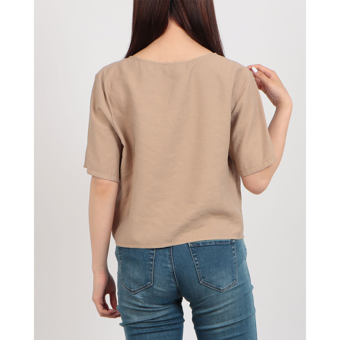 リナシメント RINASCIMENTO エンブロイダリーポケットTOPS （Beige Scuro） Beige Scuro
