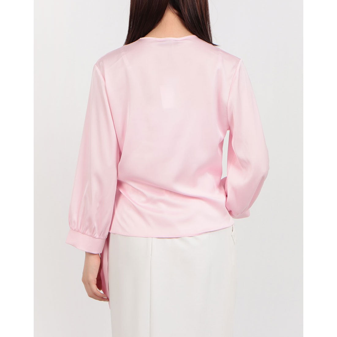 リナシメント RINASCIMENTO カシュクールサテンブラウス （Rosa Confetto） Rosa Confetto