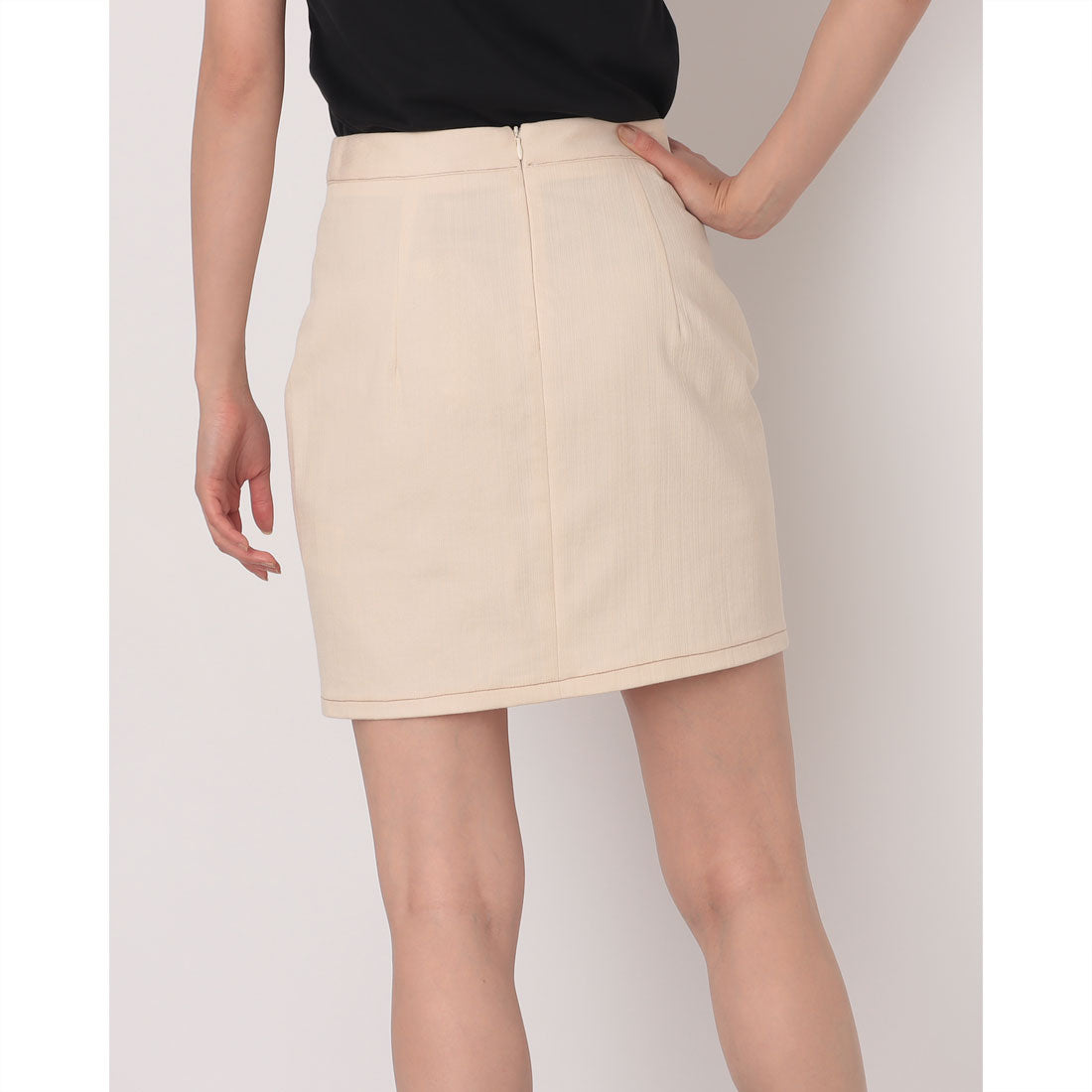 リナシメント RINASCIMENTO スタッズポイントスクエアデニムSK （Beige Chiaro） Beige Chiaro