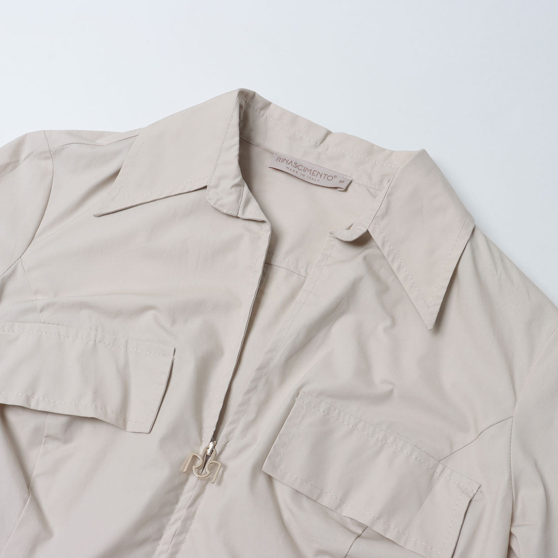 リナシメント RINASCIMENTO スキッパーダブルポケットワンピース （Beige） Beige